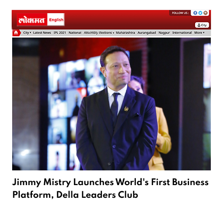 Lokmat featuring Della Leaders Club - Jimmy Mistry Launches World’s First Business Platform, DLC