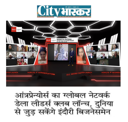 City Bhaskar featuring Della Leaders Club - Jimmy Mistry Launches World’s First Business Platform, DLC